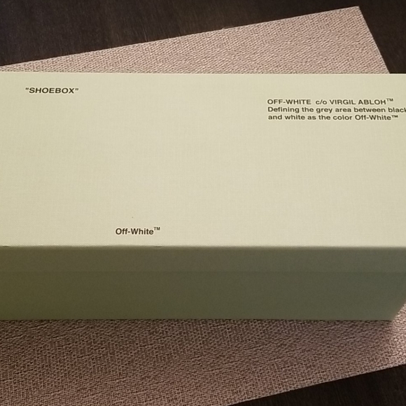 off white sneaker box